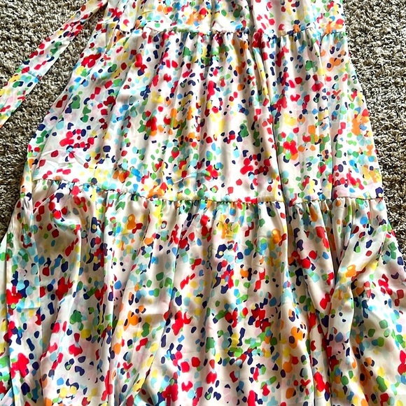 Julia Jordan Print Belted Tiered Maxi Dress Size 8‎ - Picture 10 of 16